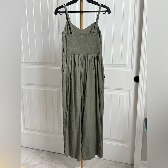 Old Navy Linen-Blend V-Neck Cami Jumpsuit | Size Small - Picture 3 of 5
